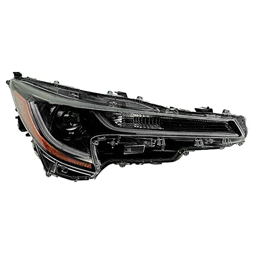 AutoModed Aftermarket LED DRL Projector Headlight Headlamp Assembly Replaces 81110-02S30 8111002S30 TO2503286 Compatible with 2020 2021 Corolla L LE | Right Passenger Side 1pc | By AutoModed