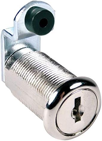 Disc Tumbler Cam Lock, Nickel, Key C390A