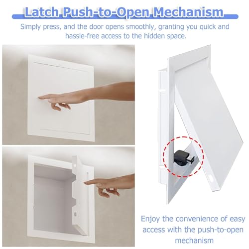 Trappe de service à ouverture tactile dissimulée pour gaine technique