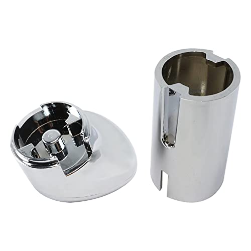 Yshap Chrome Shift Knob Kit With Chrome Lower Plastic Sleeve 13/18 For Eaton Fuller Peterbilt Kenworth Freightliner Shift Cover & Knob #TOP5