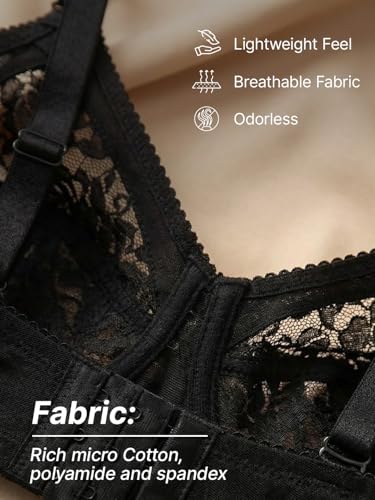 Image of INKURV Full Coverage Net Bra for Women Cotton| Comfortable Minimizer Bra for Heavy Breast Bra for Big Busts| Sag Lift Support Bra