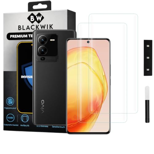 Image of Blackwik UV Curved Tempered Glass for Vivo V25 Pro | 2-Pack
