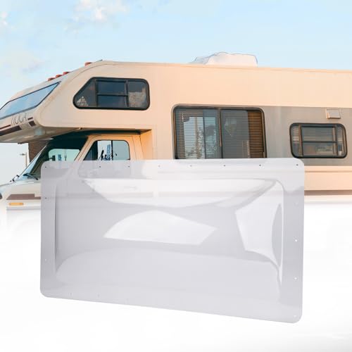 Image of RVGUARD RV Skylight Replacement, 18 inch x 34 inch Outer Dimension Skylight Fits All Standard 14 inch x 30 inch Openings, RV Skylight for Camper Trailer Fifth Wheel Truck, UV Resistant, Impact Resistant, Clear