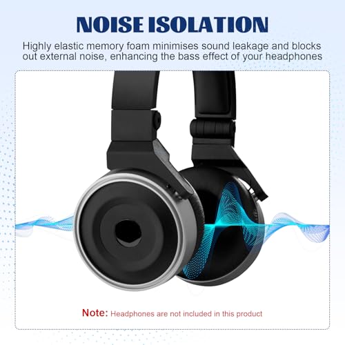 Image of MDR-NC7 Replacement Ear Pads Compatible with Sony MDR-NC6, MDR-NC7, MDR-NC8 Headphones, for AKG K518, K518DJ, K81, K518LE,K67, K618, K619 Headset, Headphones Earpads Replacement