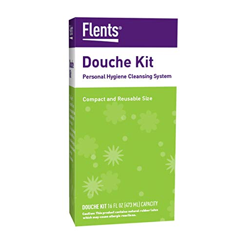 Image of Flents Reusable Douche Kit, Portable Cleansing System, BPA-Free, 16 Fl Oz (Pack of 12)