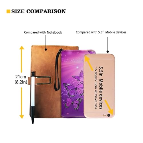 Sunflower Wallet for Women Around Zipper Long Purse Travel Clutch Bag3