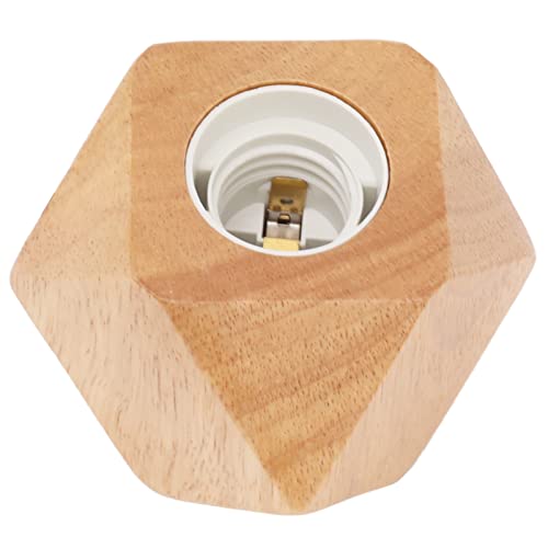 Garosa Base per Lampada da Tavolo Moderna in Legno Piccola E26 per Comodino, Camera da Letto, Soggiorno, Ufficio