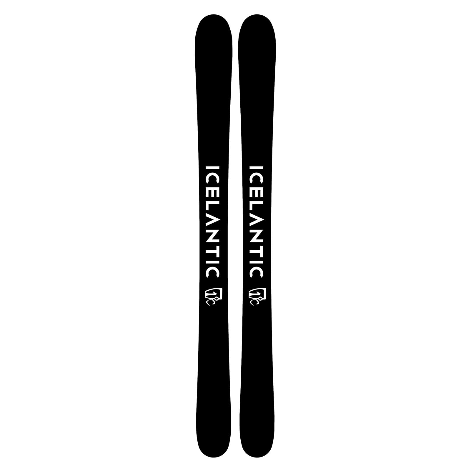 ICELANTIC Women's Maiden 101 Lightweight Durable Stable Alpine All-Mountain Freeride Snow Skis with Special Artwork, No Bindings Included