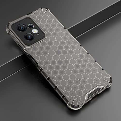 Image of for [ Mi Redmi Note 12 4G ] Back Case Cover | Polycarbonate Hard Case Honeycomb |Camera Protection| Back Case for [ Mi Redmi Note 12 4G ]- Black