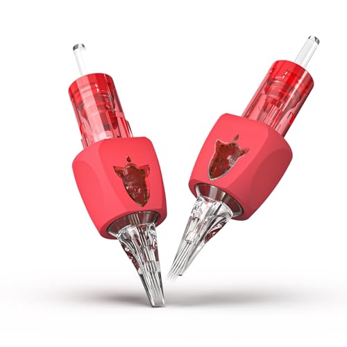 Image of Wormhole Tattoo Needles Rocket 5M1 Needle Cartridge #10 Bugpin 5 Magnum Tattoo Cartridge Needles 20PCS Disposable Finger Ledge Cartridges 3.5MM Taper for Tattoo Gun Tattoo Supplies 1005M1