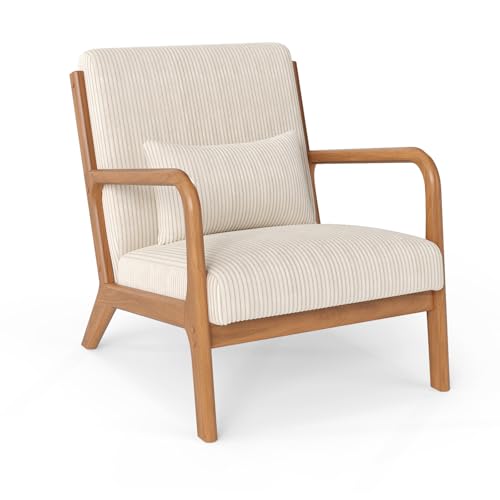 Sillón plegable moderno beige miniatura 1