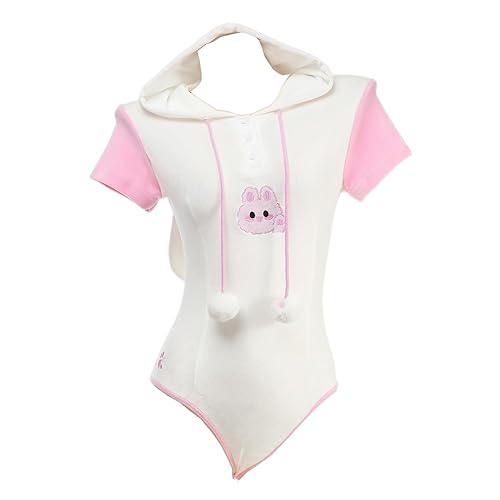 Women's sexy cosplay tight fitting anime cute jumpsuit anime Japanese cute lingerie with hat anchor performance suit - White1