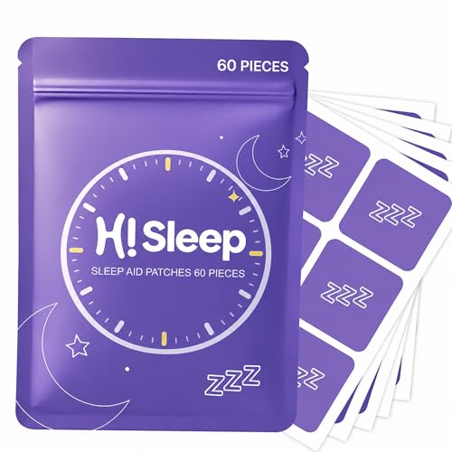Sleep Patches for Adults with Melatonin & Valerian 60pcs Nighttime Sleep Aid Support for Men & Women Bedtime Routine Patches for Home & Travel