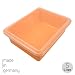 Produktbild proventa® Frischhalteschale Made in Germany, BPA-frei und lebensmittelecht, 5 Liter, orange, mit transparentem Deckel, stapelbar, für Gewerbe und Privat