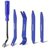 AXELECT 5 Pack Trim Removal Tool Kit, No Scratch Plastic Pry Tool Kit,Auto Trim Tool Kit Car Tools,Car Panel Door Window Tools Kit,Fastener Removal Interior Trim Tools