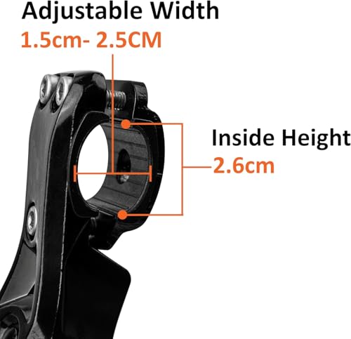 Image of BV Rear Bike Stand for 24 inch-28 inch Bikes - Adjustable Bike Kickstand for Adult Bike with 8 Height Levels, Non-Slip Foot & Clamp Grip - Weather-Resistant Aluminum Alloy Bicycle Stand for Road, Mountain BMX