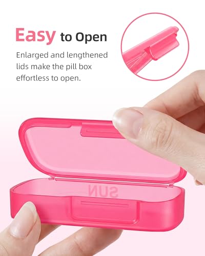 Image of PULIV Weekly Pill Organizer with Large Capacity, Dual Protection (Pink) | Pill Box 7 Day, Arthritis Friendly Pill Case Easy to Open, Medicine Organizer for Vitamins, Medication, Fish Oils, Supplement