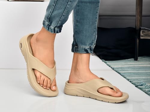 Image of HEALTH FIT SUPER SOFT Women's Flip-Flops Women's & Girl's Slippers | Comfortable & Lightweight | Soft Foot Massager | OUT Door & IN Door Flip-Flops Slipper INDIGO