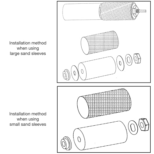 image for Lumirio Spindle Sander Adapter Tool Set, Hand Sanding Drum for Power D