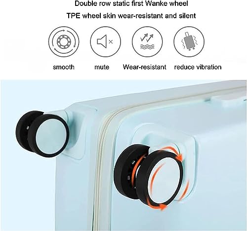 Luggage Travel Gear Suitcases with Wheels Portable Large-Capacity Luggage Wear-Resistant Suitcase for Students(A,24 in)4