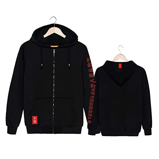 YJYP Love Yourself Hoodie Jimin Jungkook Suga V RM Jin World Tour Zipper Jacket Unisex Adult Outwear