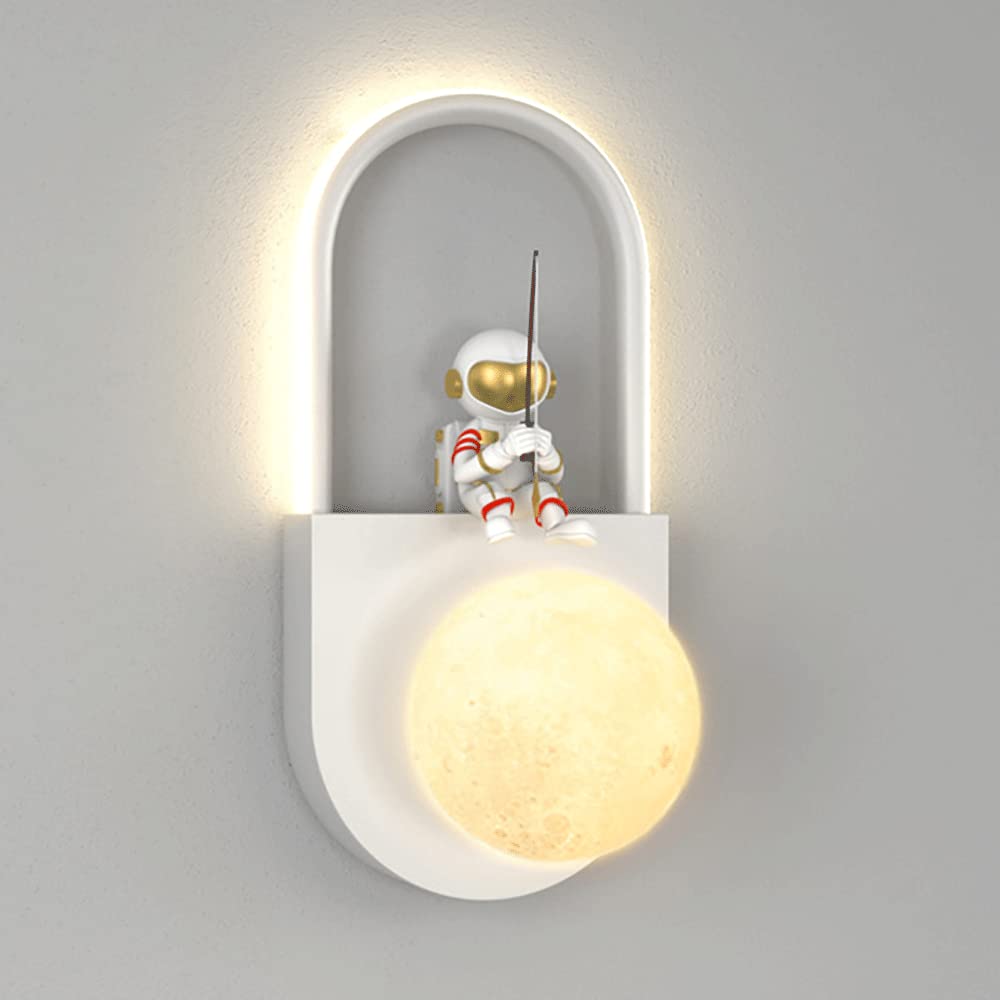 Lámpara de pared de astronauta creativa para transformar paredes vacías con luz decorativa