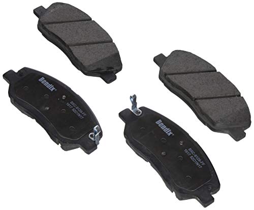 Bendix Priority1 CFC1917 Ceramic Front Brake Pads for Hyundai Santa Fe 2018-2017, Santa Fe XL 2019-2017