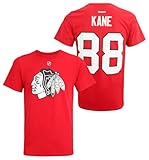 Outerstuff NHL Chicago Blackhawks Patrick Kane #88 Team Color Short Sleeve Cotton Tee, XX-Large