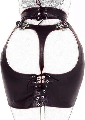 WENRONG Noir PU pour femmes pour la plupart des femmes B-D-S-M Accessoires