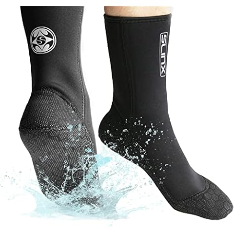 REDGO Wetsuit Socks, 3MM Swimming Socks & Neoprene Socks Thermal Anti-Slip for Men / Women, Snorkelling Diving Surfing Swimming Sailing Kayaking Cover