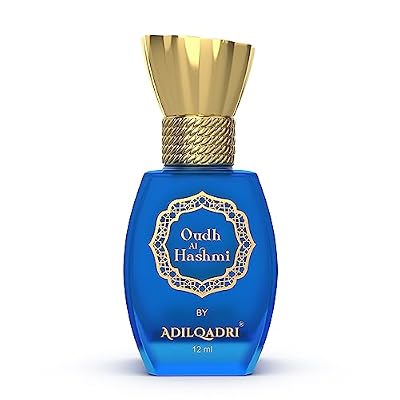 Adilqadri Oudh Al Hashmi Attar for Men and Women | Sweet Arabic Unisex Perfume | Non-Alcoholic Roll-On | Long-Lasting Rich Oudh & Spicy Blend | Luxurious & Inviting Fragrance | 12ml