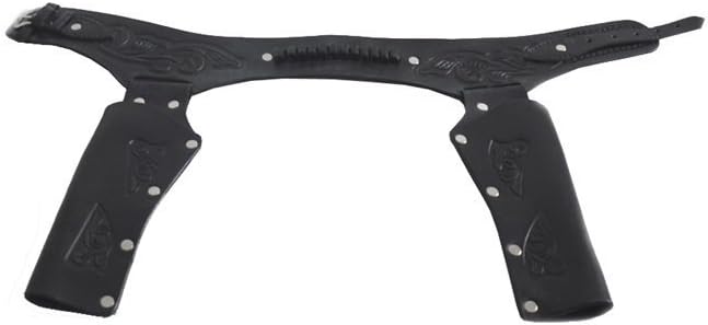 Kids- Hand Tooled Leather Double Holster