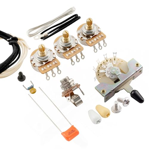 Musiclily Pro Guitarra Eléctrica DIY Kit de Electrónica para American Strat Style SSS con Selector 5...