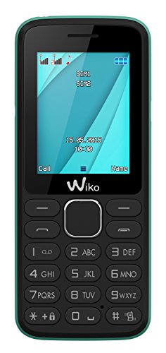 Wiko Lubi 4 Blister Téléphone portable débloqué 2G (Ecran: 1,7 pouces - 64 Mo - Double SIM) Noir/Mint