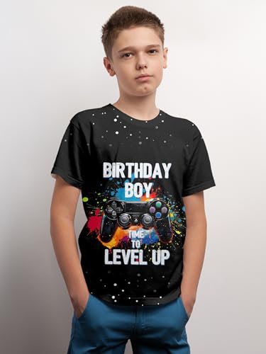 3D Graphic T-Shirt for Boys Girls, Casual Summer Short Sleeve Tops Tee Shirt T Shirt for Teen Youth 6-16 Years2