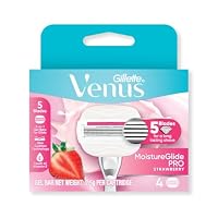 Gillette Venus ComFortglide Sugarberry Women's Razor Blade Refills, 4 Count