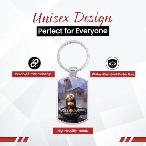 Image of Stylish Metal Keychains with Permanent Glossy Print - Inspirational Quotes & Spiritual Designs - Perfect Key chains for loved ones, Personal Use, Gifts & Return Gifts