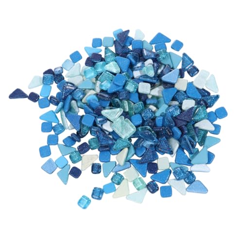 SOIMISS Piedras De Cristal Diy Piedra De Bricolaje Para Manualidades, Color Azul, Superficie Lisa, Forma Irregular, 500 G, Aptas Para Decoración Creativa, Uso Hogar y Proyectos Artísticos