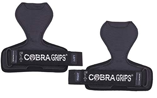 Image of Cobra Grips Weight Lifting Gloves with Adjustable Neoprene Padded Wrist Wraps - Heavy Duty Alternative to Power Lifting Hooks for Deadlifts