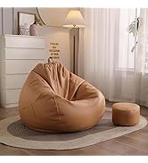 Amazon.co.jp: JIHYECOU ビーズクッション ビーズソファー 1人掛け 撥