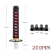 Car Shift Lever Universal 150MM/200MM/260MM JDM Katana Samurai Sword Shift Knob Shifter with Adapters Gear Shift knob Car Joystick(200MM red with Black)