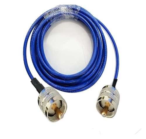 Câble coaxial RG142 souple bleu résolvant les pertes de signal UHF