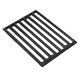 DECOMELODY Rejilla de Metal Fundido para Resistente al con Diseño Abierto para Combustión Soporte Duradero para Leña y Accesorio Práctico para Estufas y Fogones Interiores Rectangular