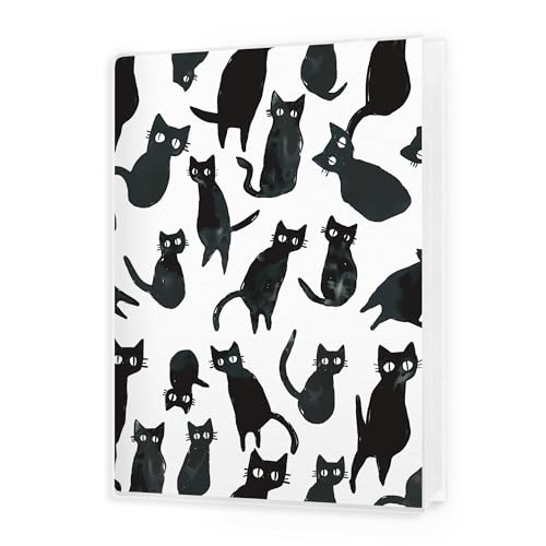 Image of Cat Photo Album 4x6, Black Cat Gifts 18 Pockets Small Picture Memory Book Photo Album Keepsake for Graduation Wedding Anniversary Travel Vacation