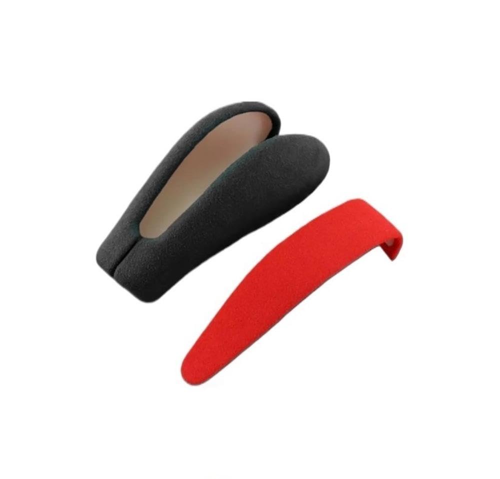 Sxqpocar Red Anti Fur Leahter Gear Shift Knob Cover For Porsche Cayenne 2004-2009 Gear Ball Protector Shift Lever Head(Red)