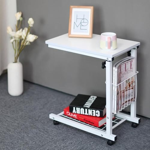 Table d'appoint en forme de C pour ne plus vous pencher au lit
