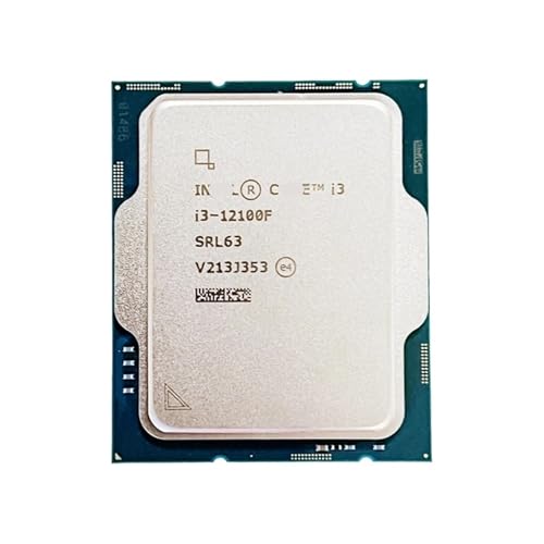 I3 12100F 3.3GHz Quad-Core CPU LGA 1700 architecture multitâche