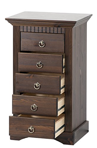 Clever-möbel - Comò con 5 cassetti, in Legno