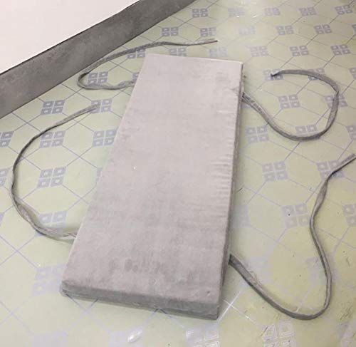 WUWEI Cojín rectangular para jardín, cojín de banco de muebles para exteriores, cojín de banco de 2 -3 plazas, colchón de repuesto suave y cómodo, cojín de asiento de espuma lavable
