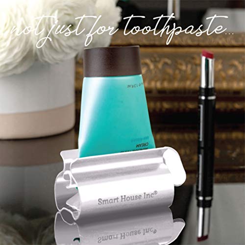 Image of Toothpaste Squeezer Tube Roller Stainless Steel Tube Squeezer Rollers, Saves Toothpaste, Creams, Puts an end to Waste (White)